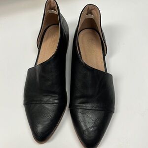 Catherine Malandrino Zwan All Vegan D'Orsay Black Flats Size 8